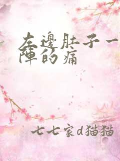 左边肚子一阵一阵的痛