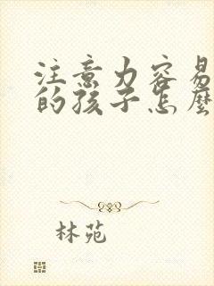 注意力容易分散的孩子怎么办