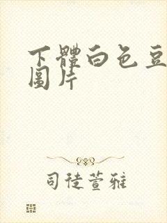 下体白色豆腐渣图片