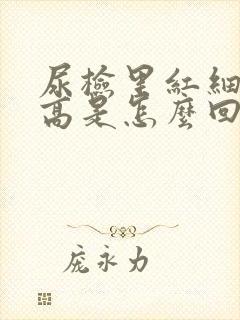 尿检里红细胞偏高是怎么回事