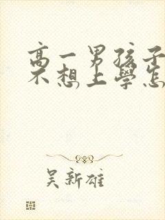 高一男孩子厌学不想上学怎么办