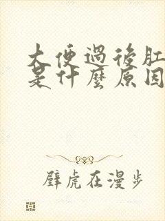 大便过后肛门痛是什么原因