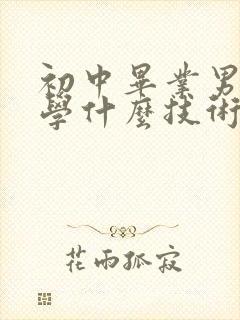 初中毕业男孩能学什么技术