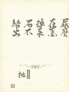 结石掉在尿道口出不来怎么办