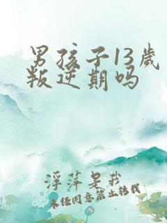 男孩子13岁是叛逆期吗