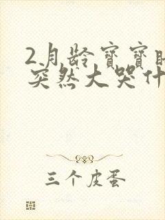 2月龄宝宝睡着突然大哭什么原因