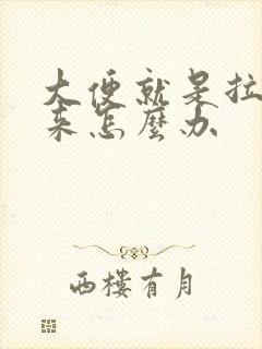 大便就是拉不出来怎么办