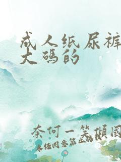 成人纸尿裤穿多大码的