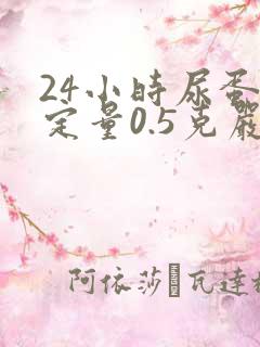 24小时尿蛋白定量0.5克严重吗