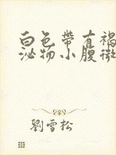 白色带有褐色分泌物小腹微痛