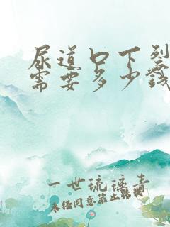 尿道口下裂手术需要多少钱