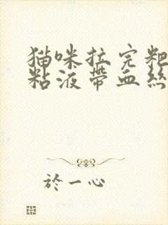 猫咪拉完粑粑有粘液带血丝