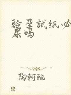 验孕试纸必须晨尿吗