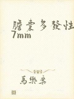 胆囊多发性结石7mm