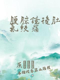 腹腔镜后肚子胀气绞痛