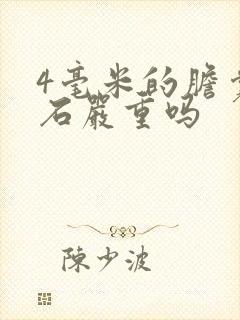 4毫米的胆囊结石严重吗