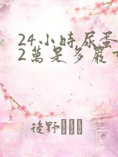 24小时尿蛋白2万是多严重