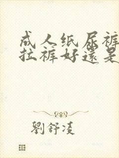 成人纸尿裤是拉拉裤好还是粘贴裤好