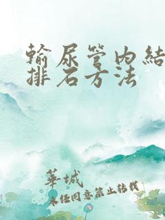 输尿管内结石的排石方法