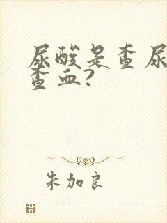 尿酸是查尿还是查血?