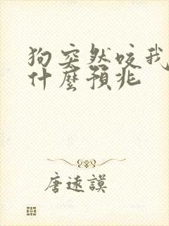 狗突然咬我 是什么预兆