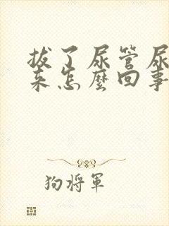 拔了尿管尿不出来怎么回事