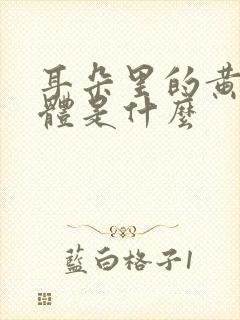 耳朵里的黄色液体是什么