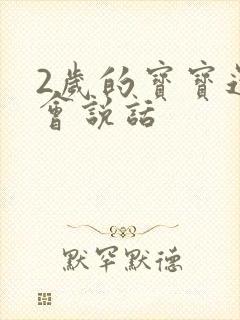 2岁的宝宝还不会说话