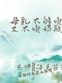 母乳不够吃孩子又不吃奶瓶怎么办