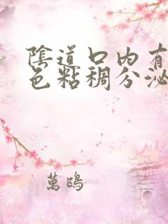 阴道口内有乳白色粘稠分泌物