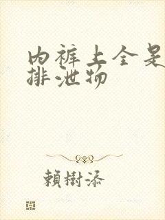 内裤上全是黄色排泄物