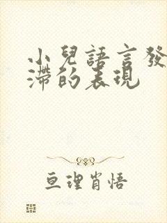 小儿语言发育迟滞的表现