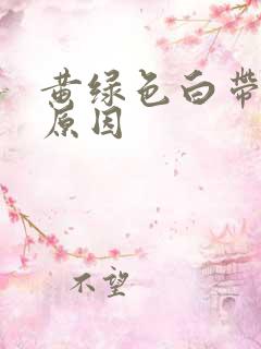 黄绿色白带带血原因