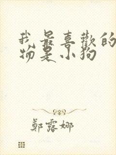 我最喜欢的小动物是小狗