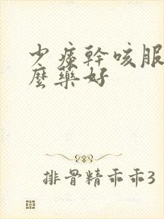 少痰干咳服用什么药好