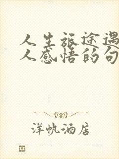 人生旅途遇到的人感悟的句子