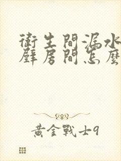 卫生间漏水到隔壁房间怎么办?