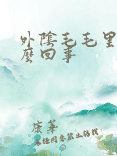 外阴毛毛里痒怎么回事