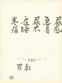 半夜尿急尿频尿痛睡不着感觉