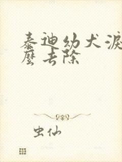 泰迪幼犬泪痕怎么去除