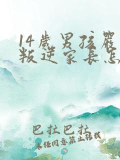 14岁男孩严重叛逆家长怎么办