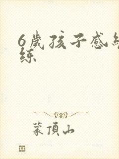 6岁孩子感统训练