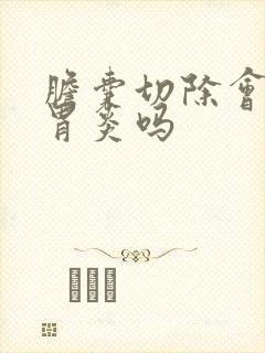 胆囊切除会引起胃炎吗