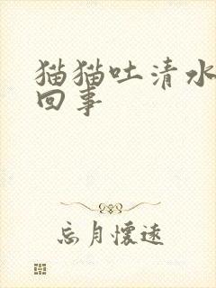 猫猫吐清水怎么回事