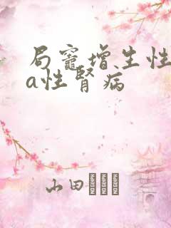 局灶增生性iga性肾病