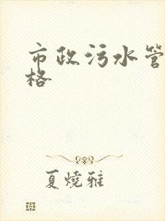 市政污水管道价格