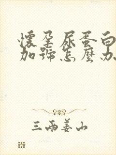 怀孕尿蛋白一个加号怎么办