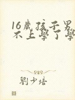 16岁孩子男孩不上学了学点什么技术好