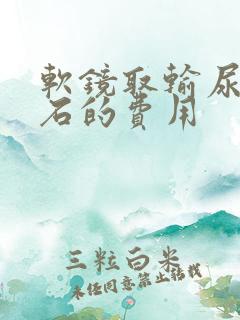 软镜取输尿管结石的费用