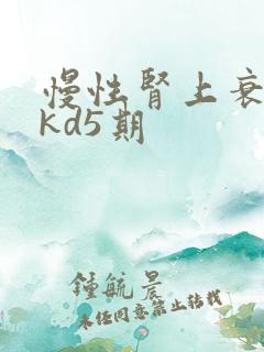 慢性肾上衰竭ckd5期